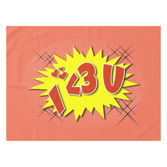 I love you tablecloth (Front (Horizontal))