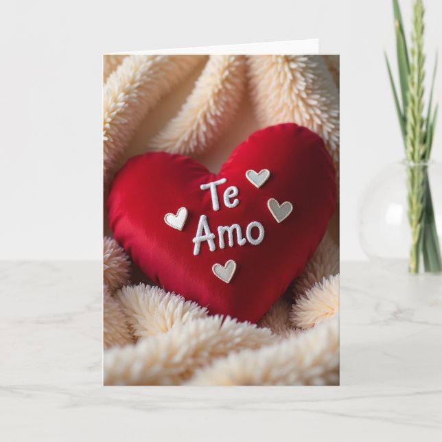 I Love You Te Amo Card (Front)