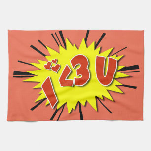 I love you tea towel