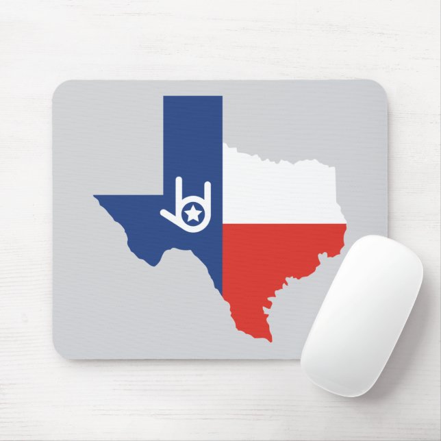 I Love You Texas Mouse Pad (With Mouse)