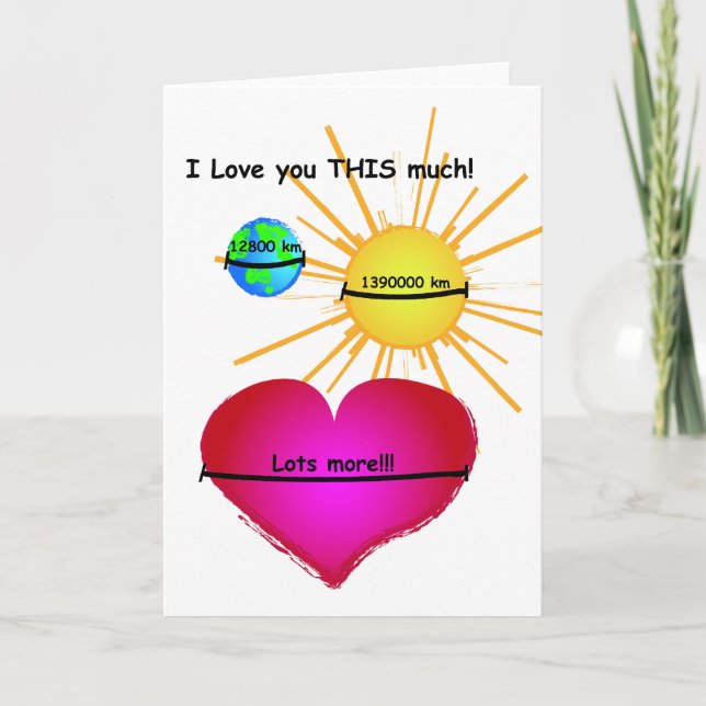 I love you THIS much! Card (Front)
