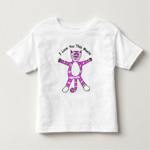 "I Love You This Much" Pinky Cat T-Shirt