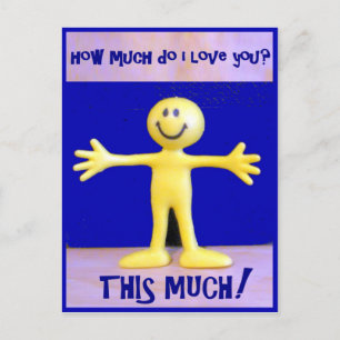 I Love You This Much Postcard