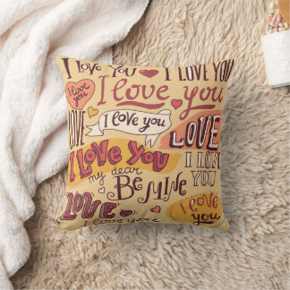 "I love you" Throw Pillow