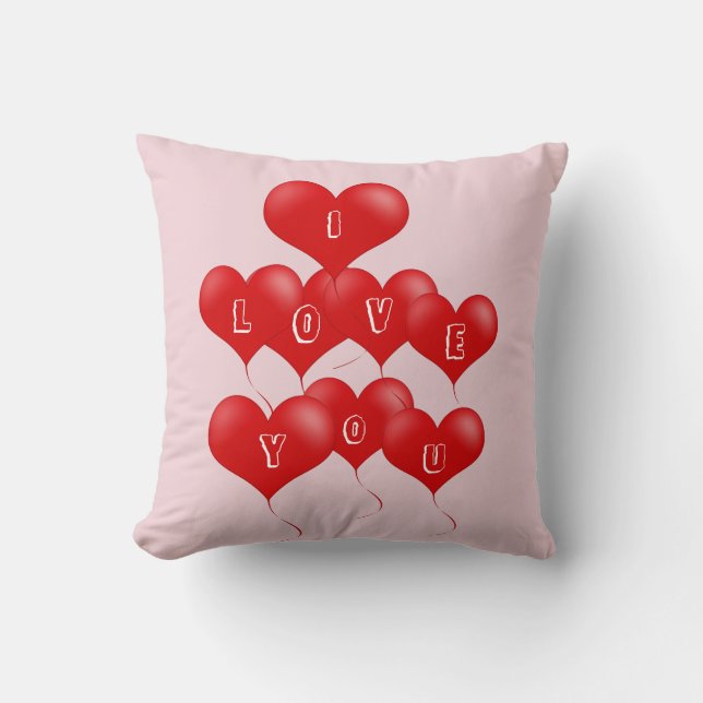 I love you throw pillow (Front)