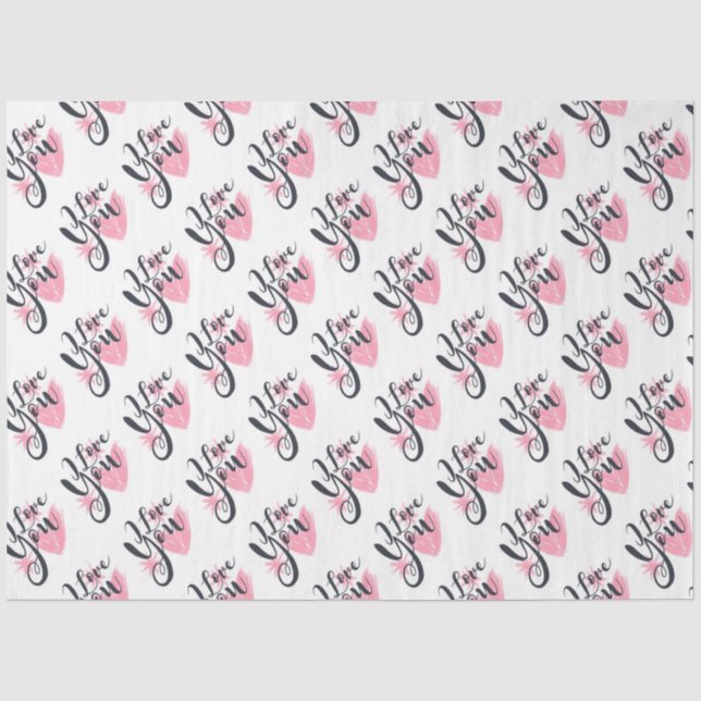 I Love You Tissue Paper (Front)