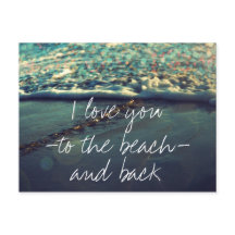 I love you to the beach and back