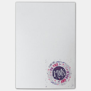 I Love You To The Moon And Back 4 Post-it Notes