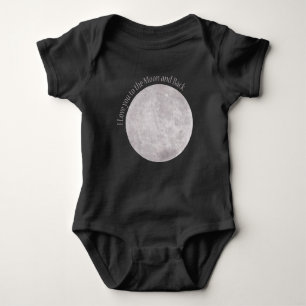 I Love you to the Moon and back Baby Bodysuit
