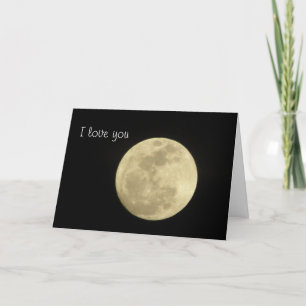 I love you to the moon and back. card