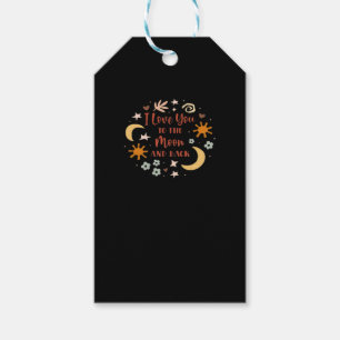 I Love You To The Moon And Back Clean Elegant Styl Gift Tags