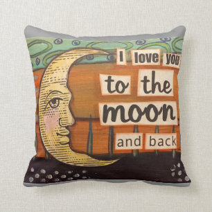 I love you to the moon and back cushion