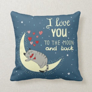 I Love You To The Moon and Back Cushion