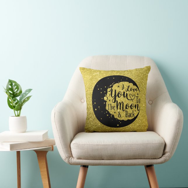 I love you to the moon and back  cushion (Chair)