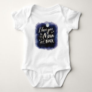 I love you to the moon and back Galaxy Baby Bodysuit