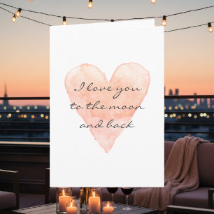 I love you to the moon and back greeting card