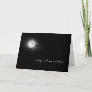 I Love You to the Moon and Back Greeting Card