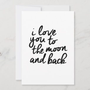 I Love You To The Moon And Back Inspirational Quot Holiday Card