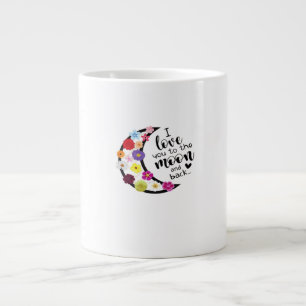I Love You To The Moon And Back Modern Aesthetic D Large Coffee Mug