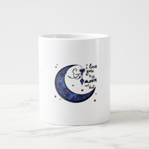 I Love You To The Moon And Back Modern Classic Des Large Coffee Mug