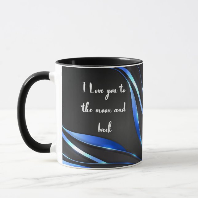 I love you to the moon and back mug (Left)