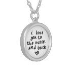 i love you to the moon and back necklace