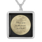I love you to the moon and back necklace