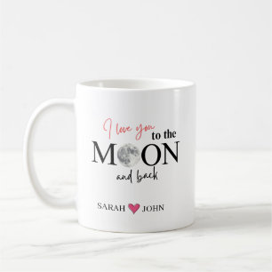 I Love You to the Moon and Back Personalised Coffee Mug