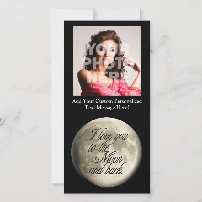 I Love You to the Moon and Back Realistic Lunar (Front)