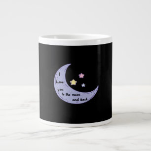 I Love You To The Moon And Back Simple Elegant Des Large Coffee Mug