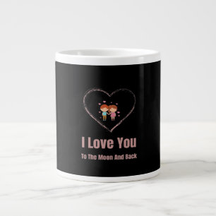 I Love You To The Moon And Back Soft Timeless Desi Large Coffee Mug