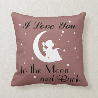 I Love You to the Moon and Back - Throw Pillow
