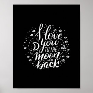 I Love You To The Moon And Back Timeless Appeal  Poster