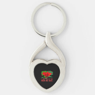I Love You To The Moon And Back Timeless Classic  Key Ring
