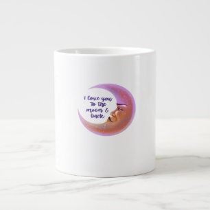 I Love You To The Moon And Back Timeless Love Styl Large Coffee Mug