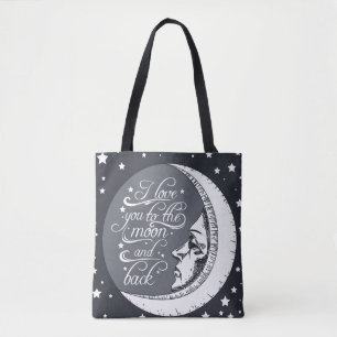I Love You To The Moon And Back Tote Bag