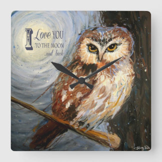 I Love You To The Moon And Back Wall Clock