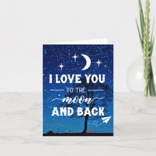 I love you to the moon & back holiday card