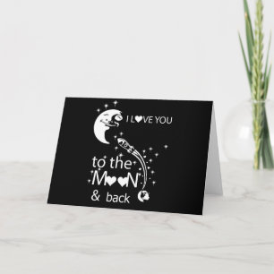 I love you to the moon & back holiday card
