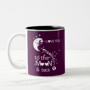 I love you to the moon & back - Two-Tone coffee mug