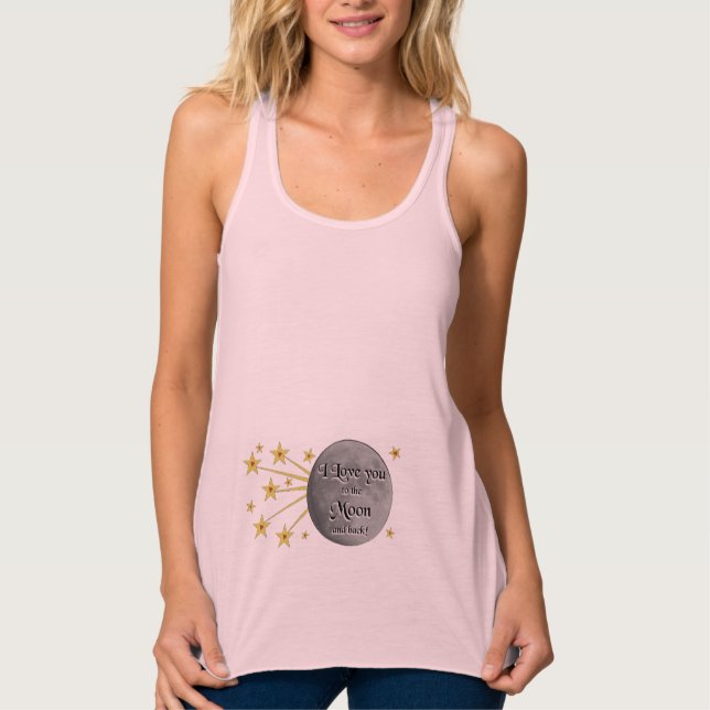 I Love You to the Moon Maternity Shirt (Front)