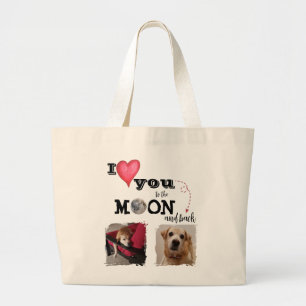 I Love You to the Moon Tote Bag
