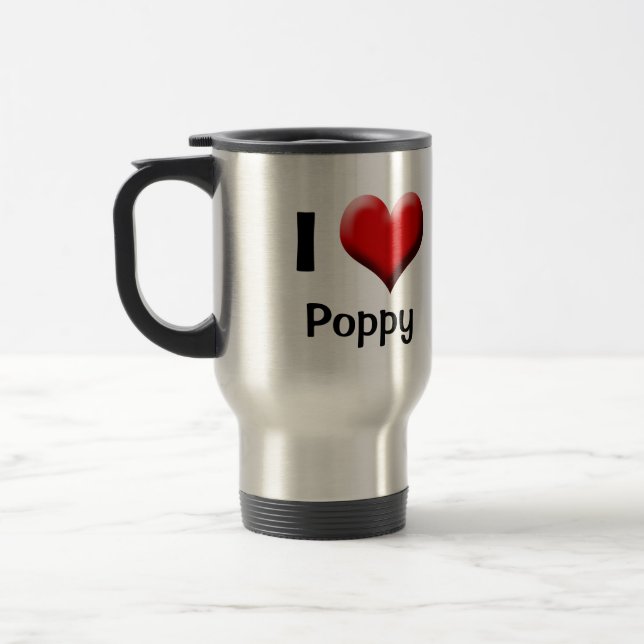 I Love You Travel Mug, Customise Personalised Dad Travel Mug (Left)