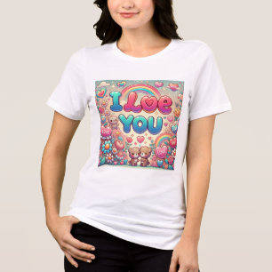 I Love You  Tri-Blend Shirt