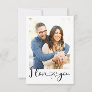 I Love You Typography and Photo Template