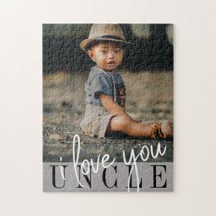 I Love You Uncle Custom Photo Jigsaw Puzzle