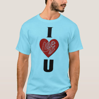 I Love You Unique T-Shirt Design
