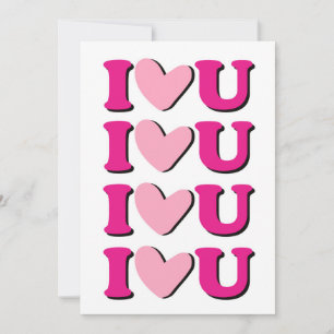 I Love You Valentine Day Card