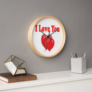 I love you, Valentine’s day clock