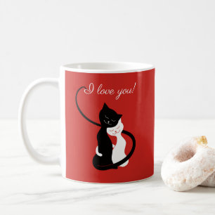 I Love You Valentines Day Cat Lover Coffee Mug